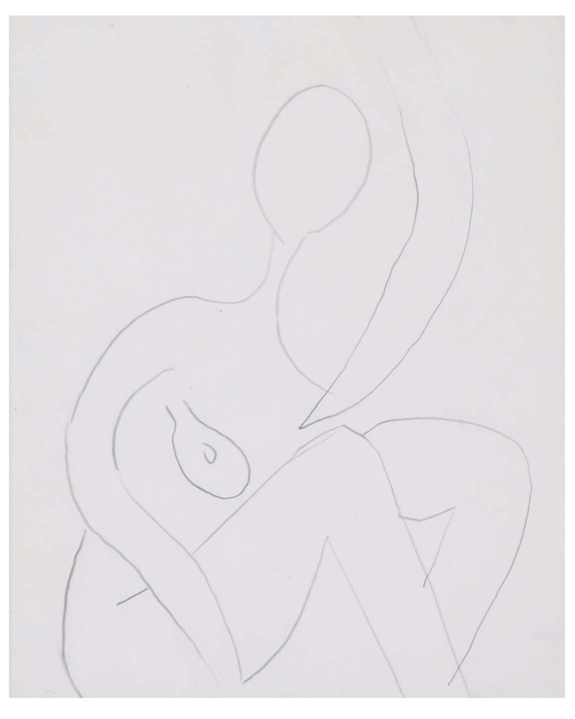 Roger Hilton, Seated Nude