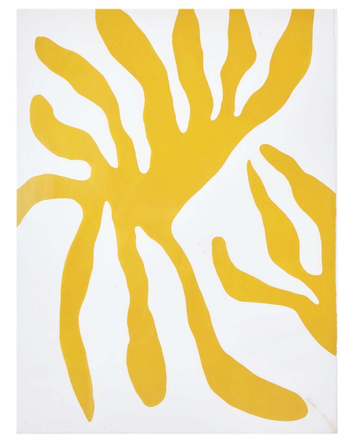 William Turnbull, Yellow Leaf Form , 1967