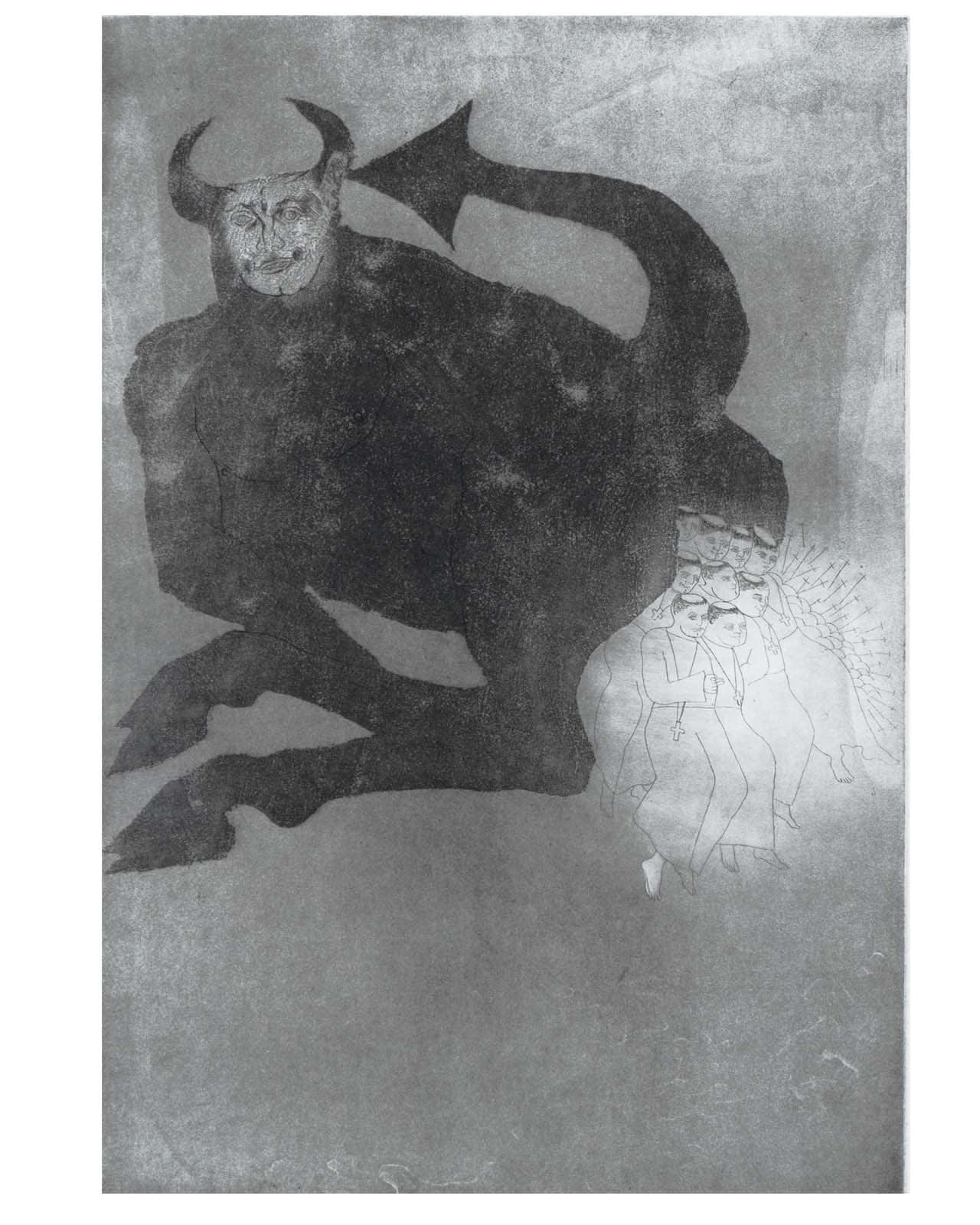 Elisabeth Frink, The Canterbury Tales: The Summoner's Prologue