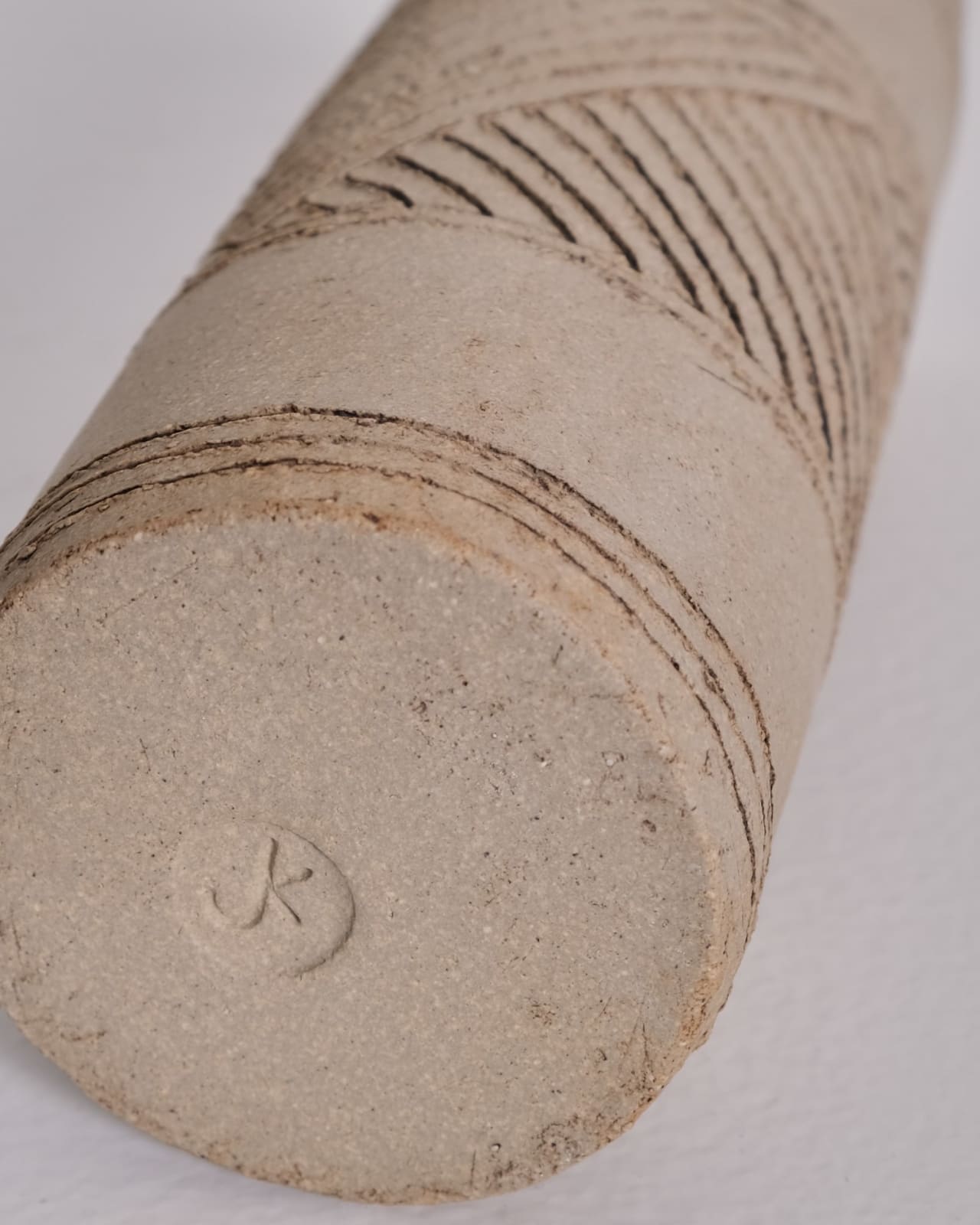 Jane Kite, Tall Jug (light patterned middle band)