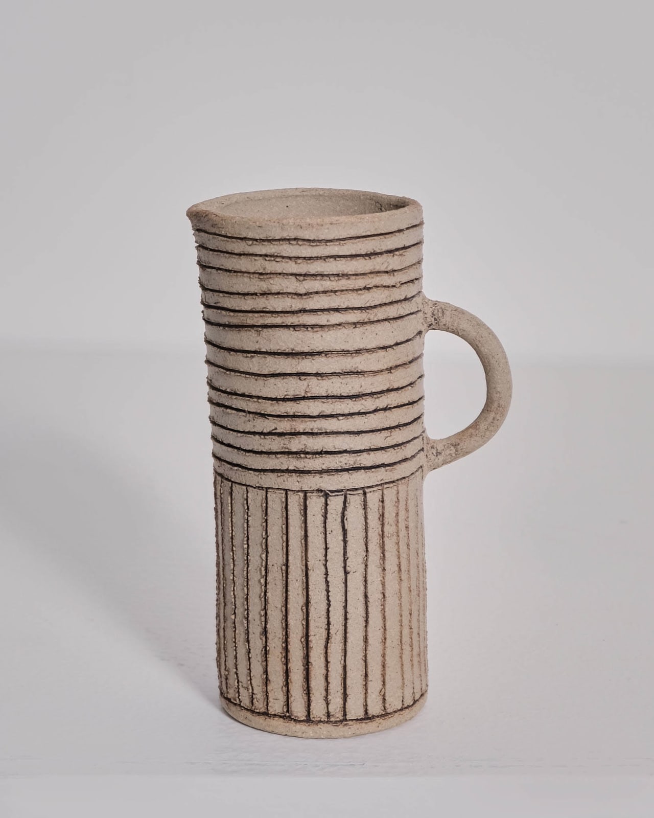 Jane Kite, Small Jug (light criss cross)