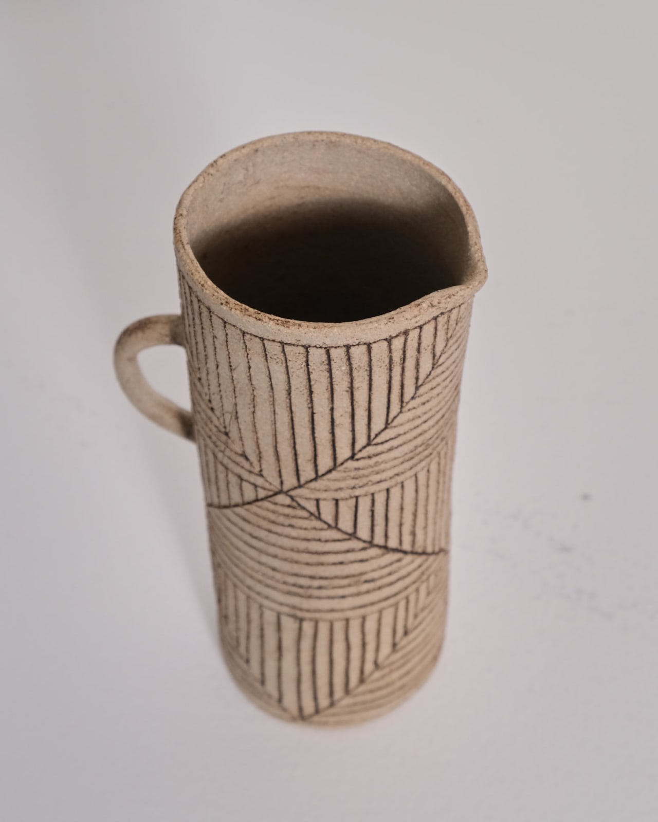 Jane Kite, Tall Jug (light diamonds)