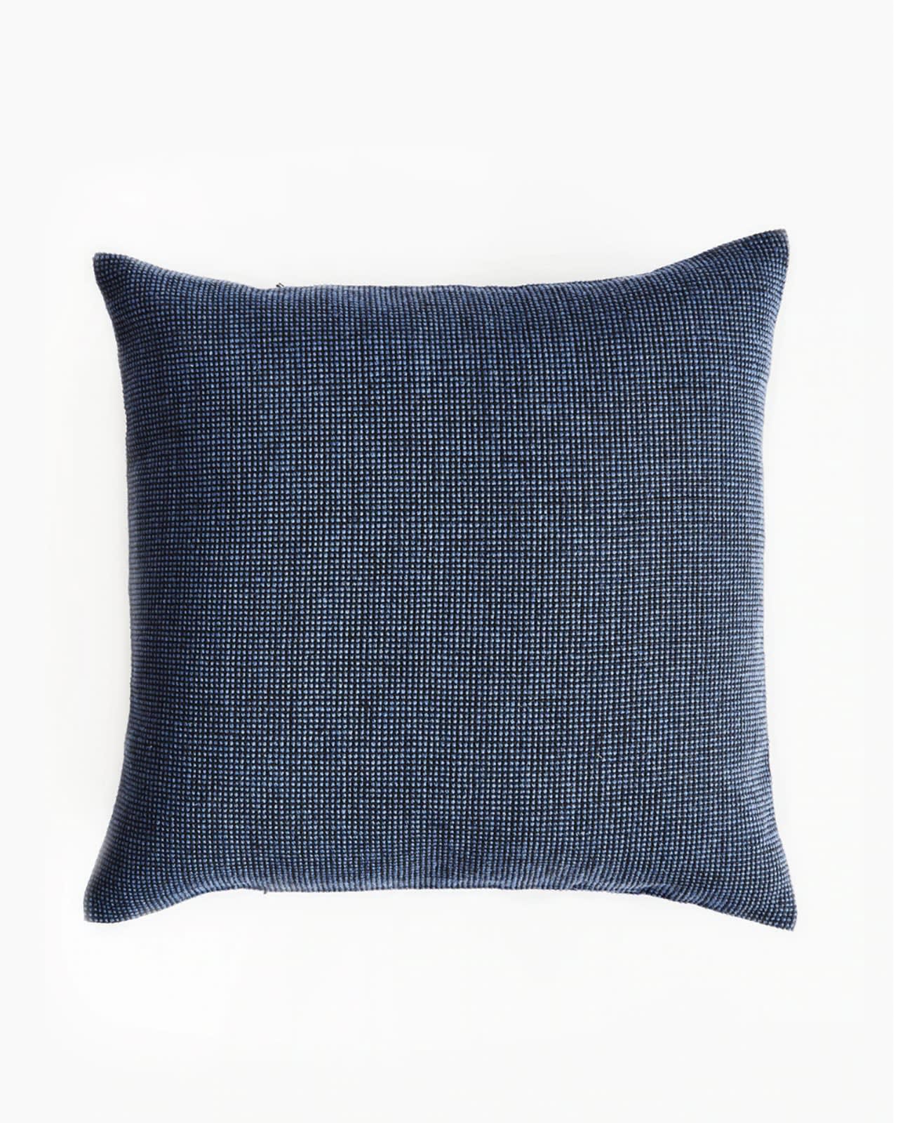 Mourne Textiles, Mourne Check Cushion — Bilberry