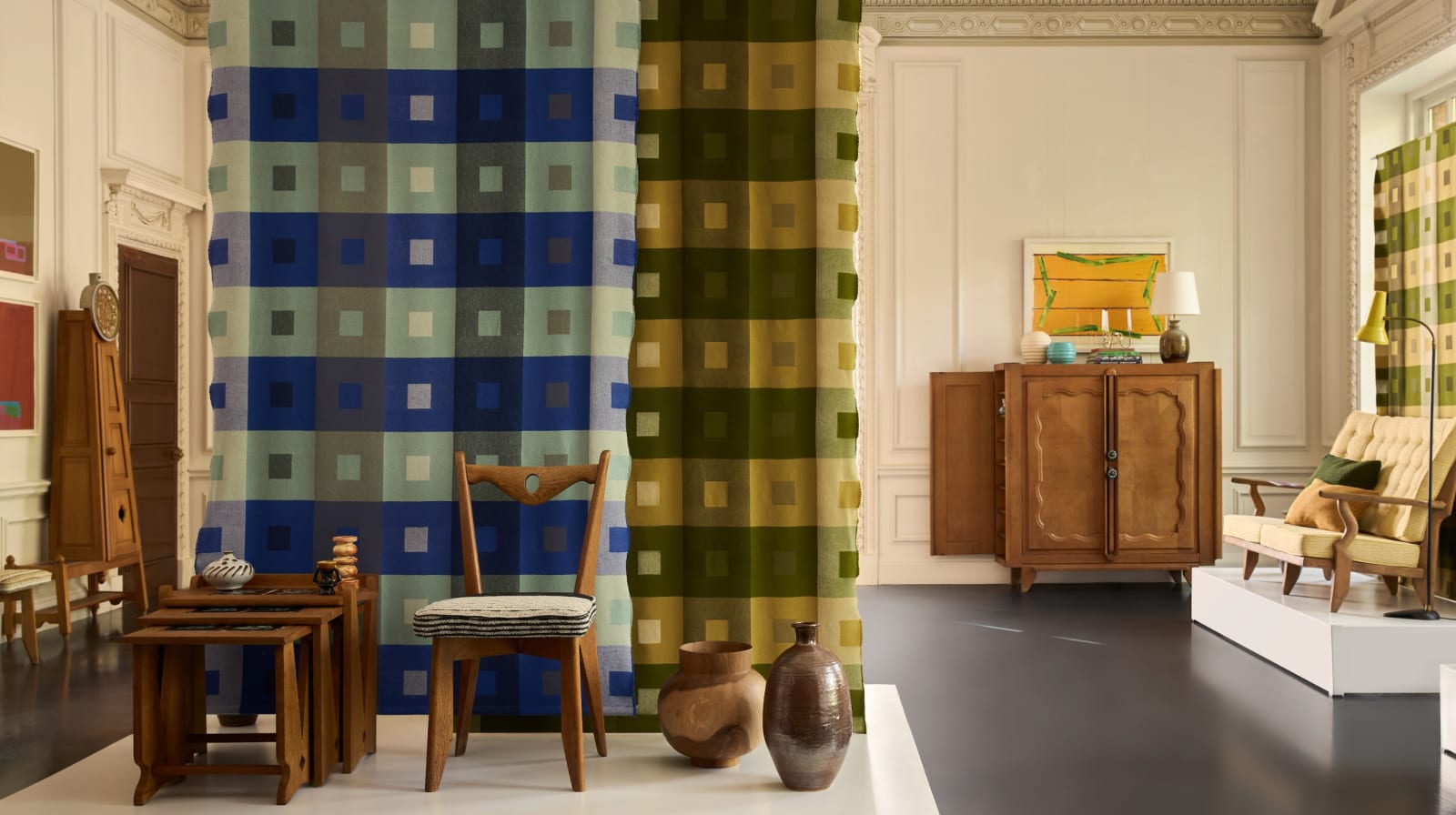 Guillerme et Chambron, Two Door Oak Cabinet