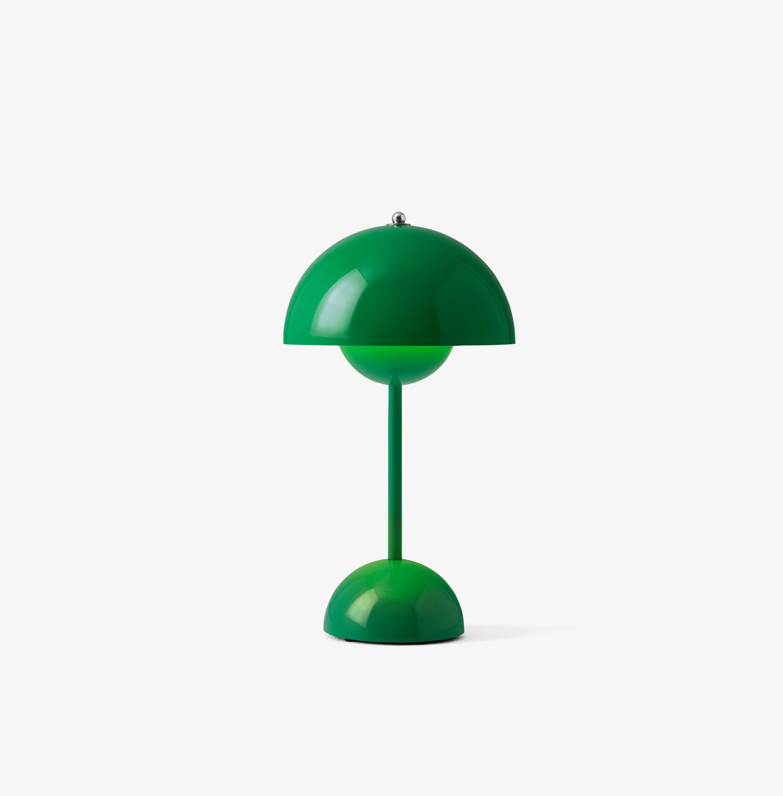 &Tradition, Verner Panton, Flowerpot Portable Lamp VP9 in Signal Green