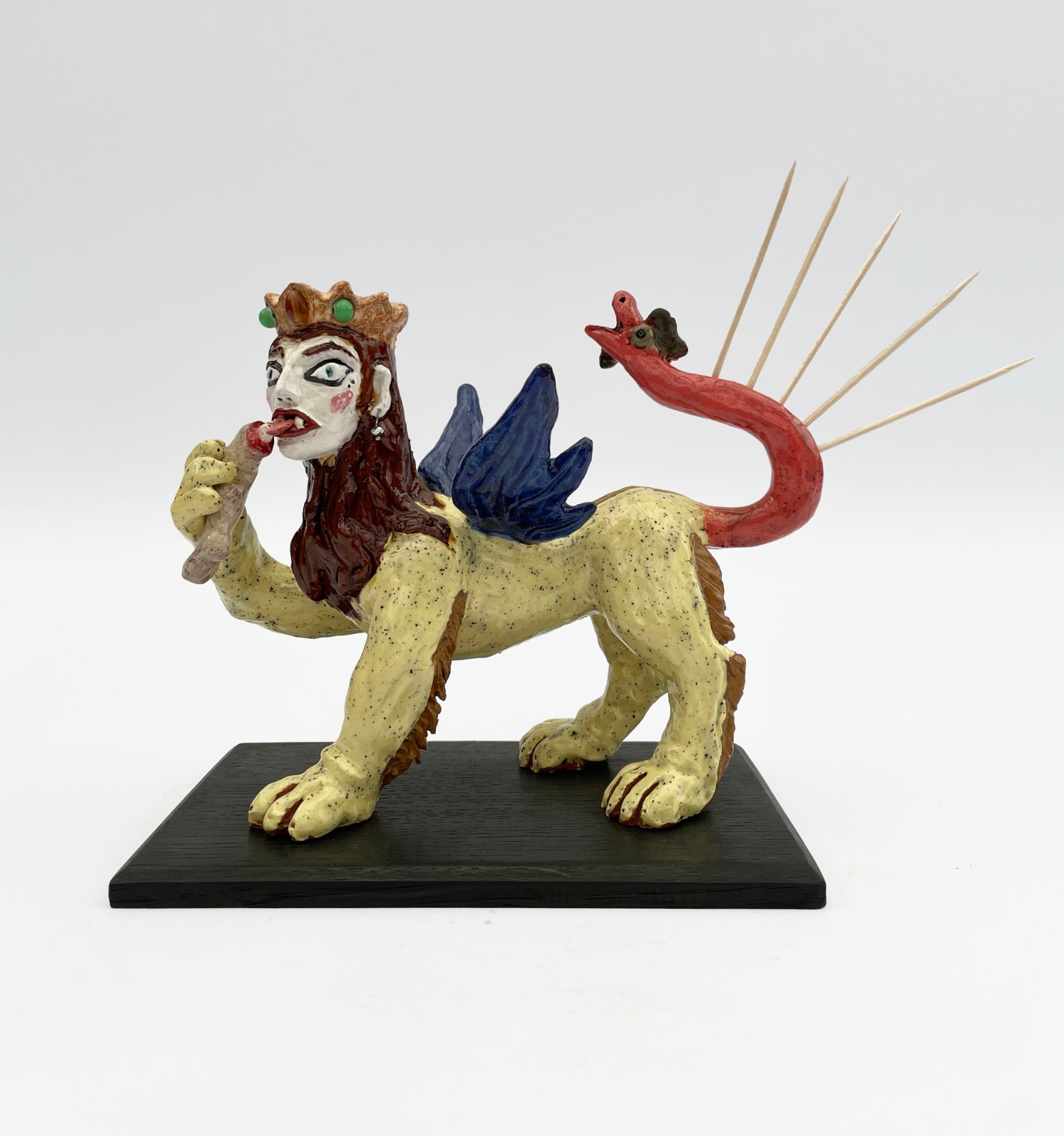Amata Benedict, Manticore Candlestick and Toothpick