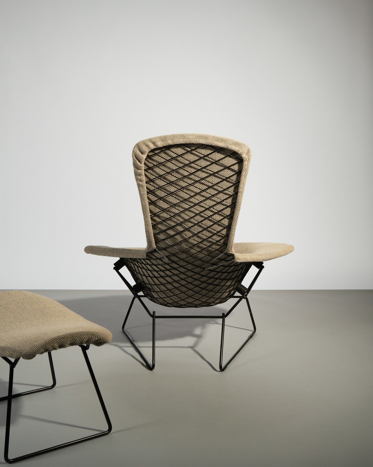 Harry Bertoia, 'Bird' Lounge Chair with Footstool