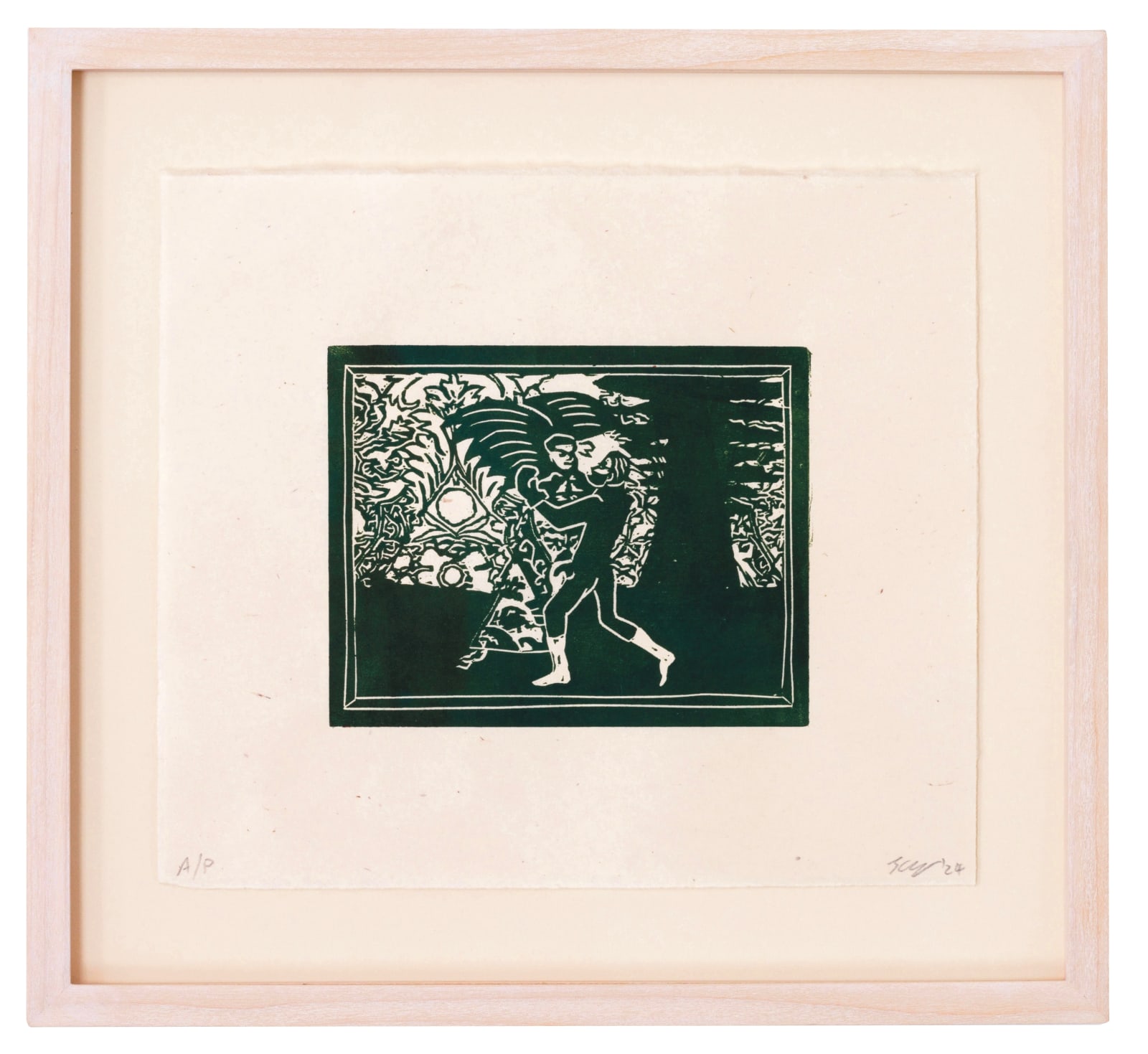 Jake Garfield, Man Wrestling An Angel (Study)
