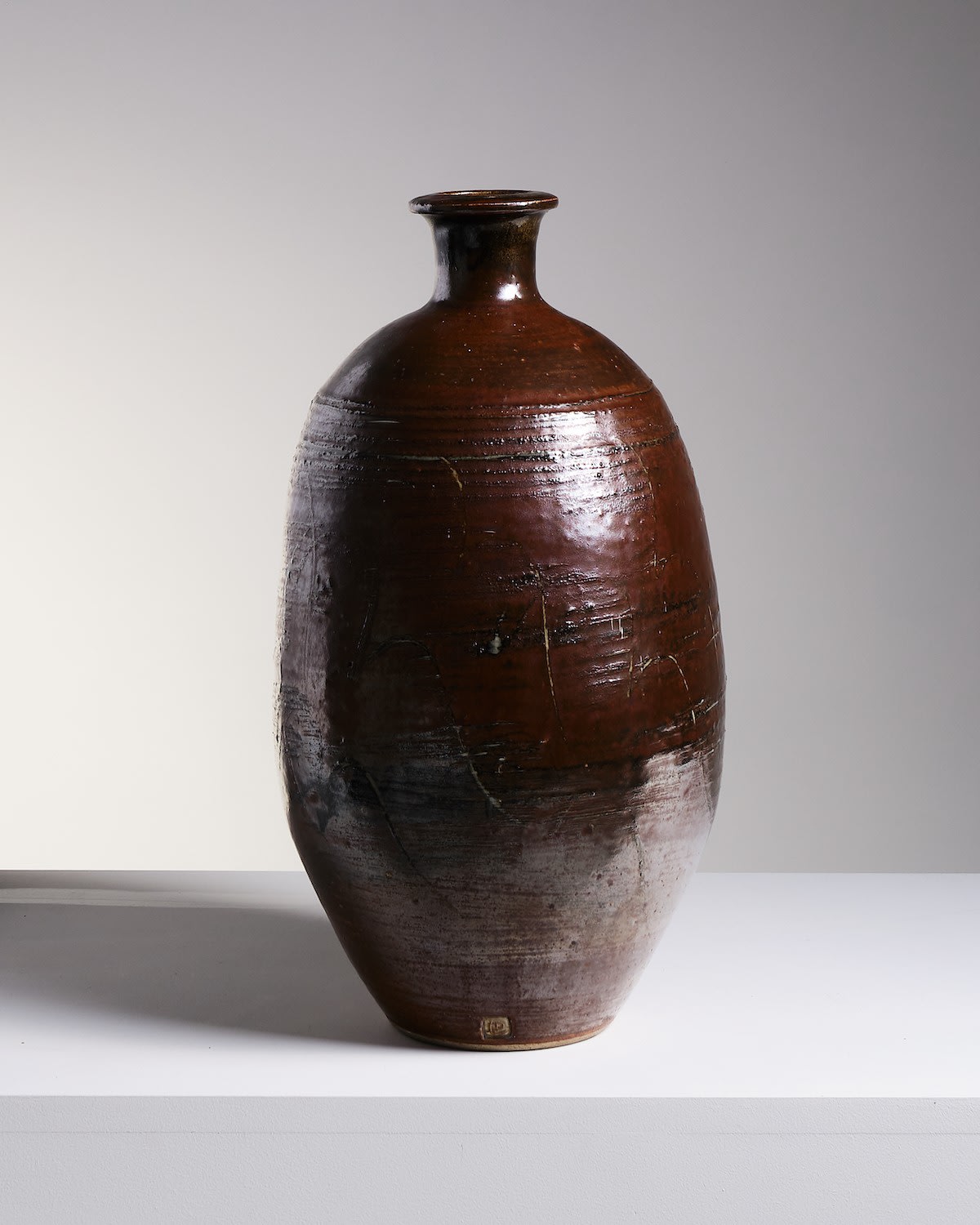 David Leach, Stoneware Bottle Neck Vase