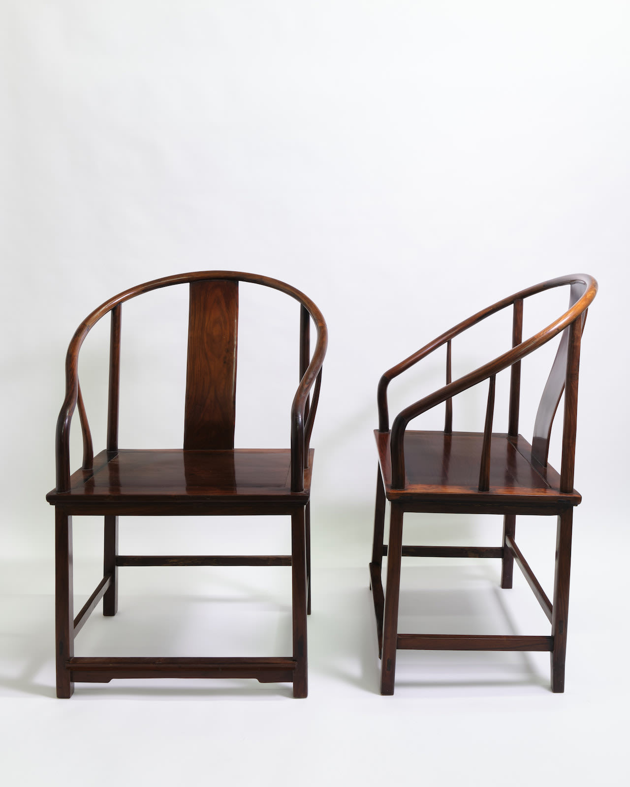 Chinese Pair of horseshoe back chairs 8 Holland Street