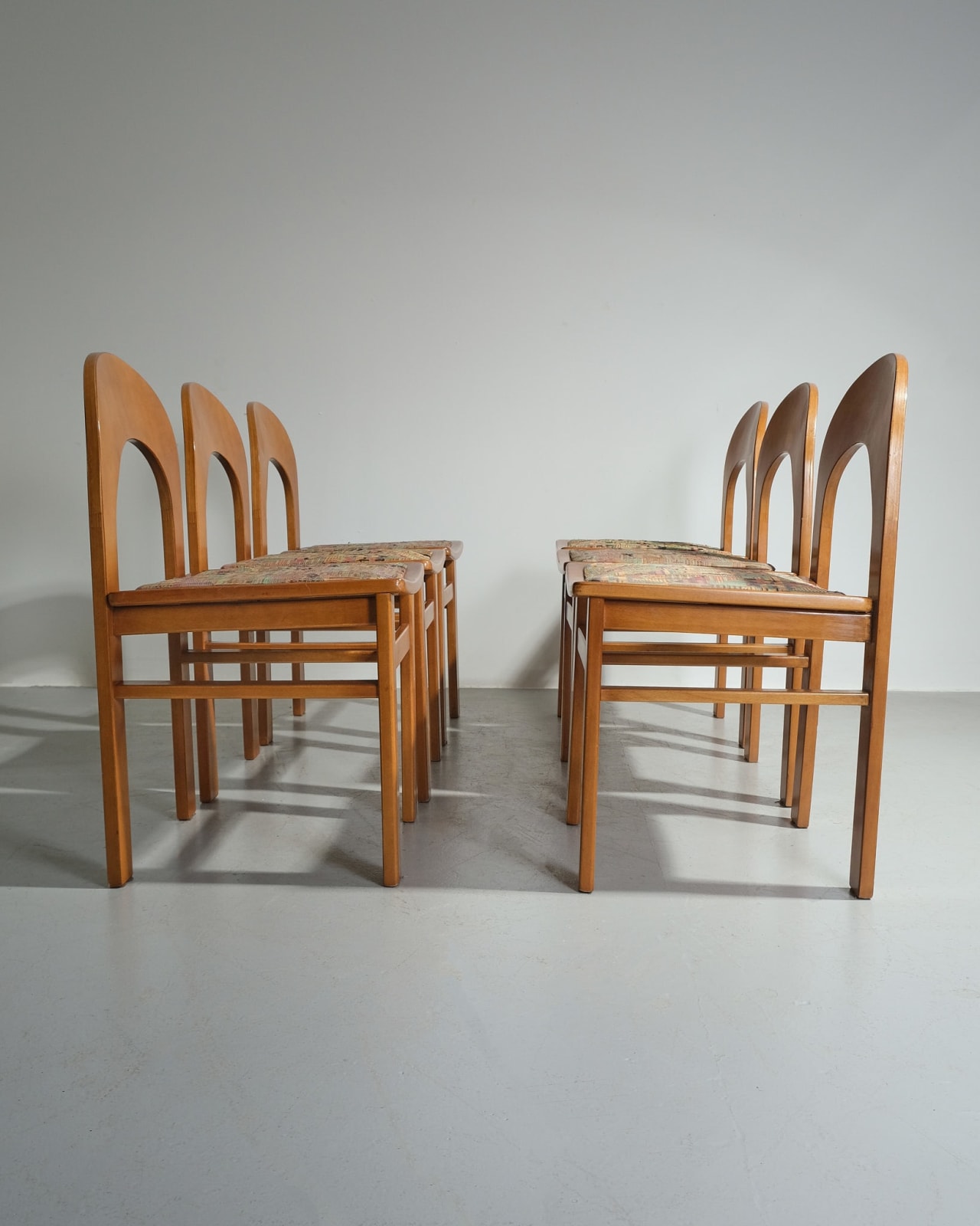 A. CARACENI, Set of 6 'Arcadia' Dining Chairs