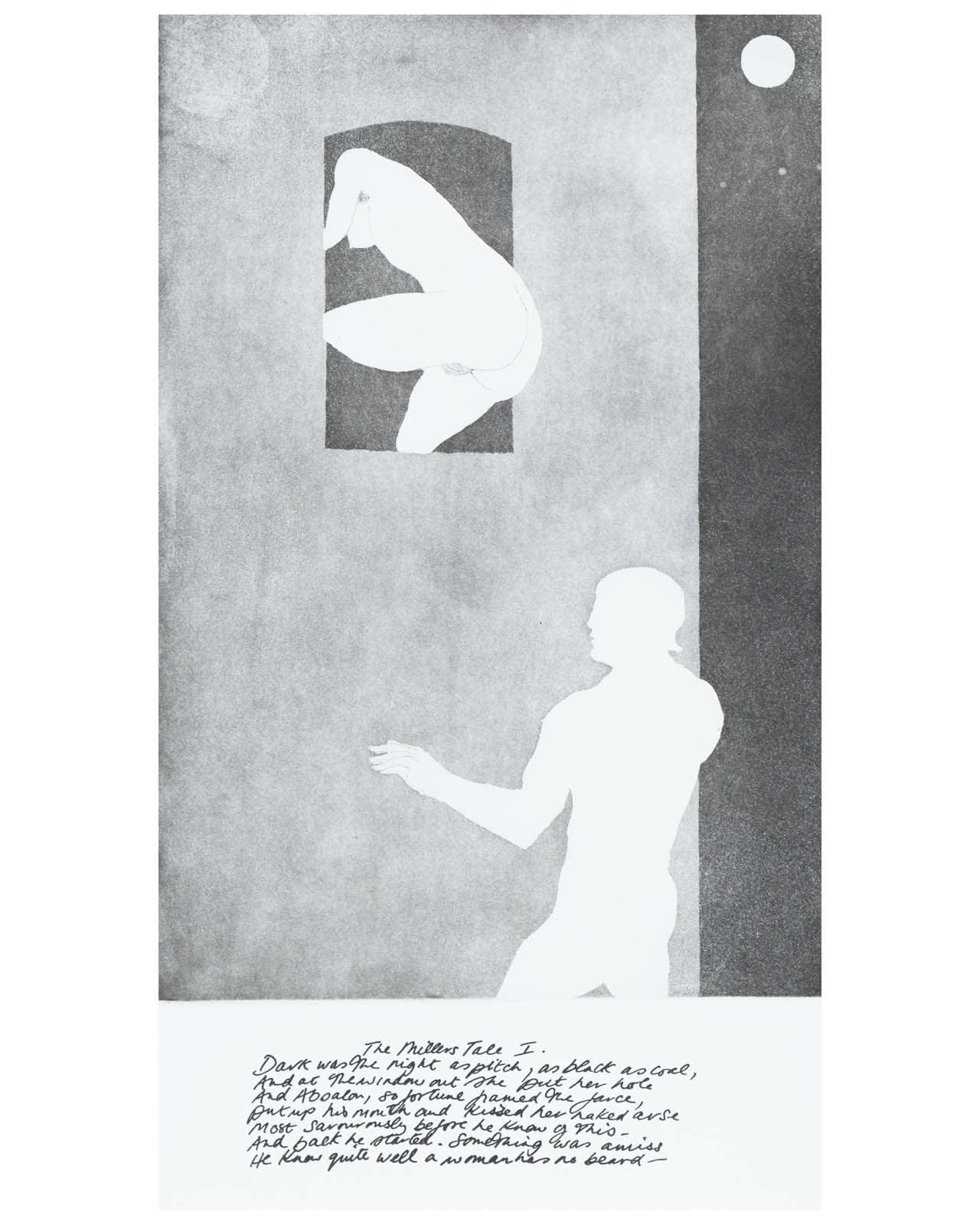 Elisabeth Frink, The Canterbury Tales: The Miller's Tale I