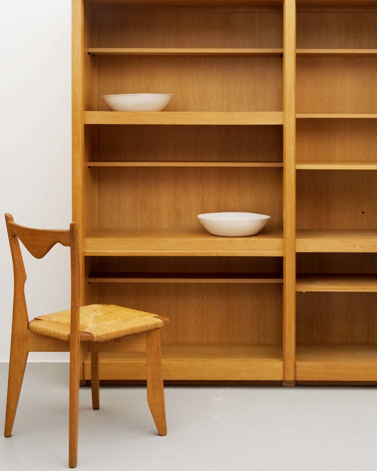 Guillerme et Chambron, 'Gildas' Oak Bookcase