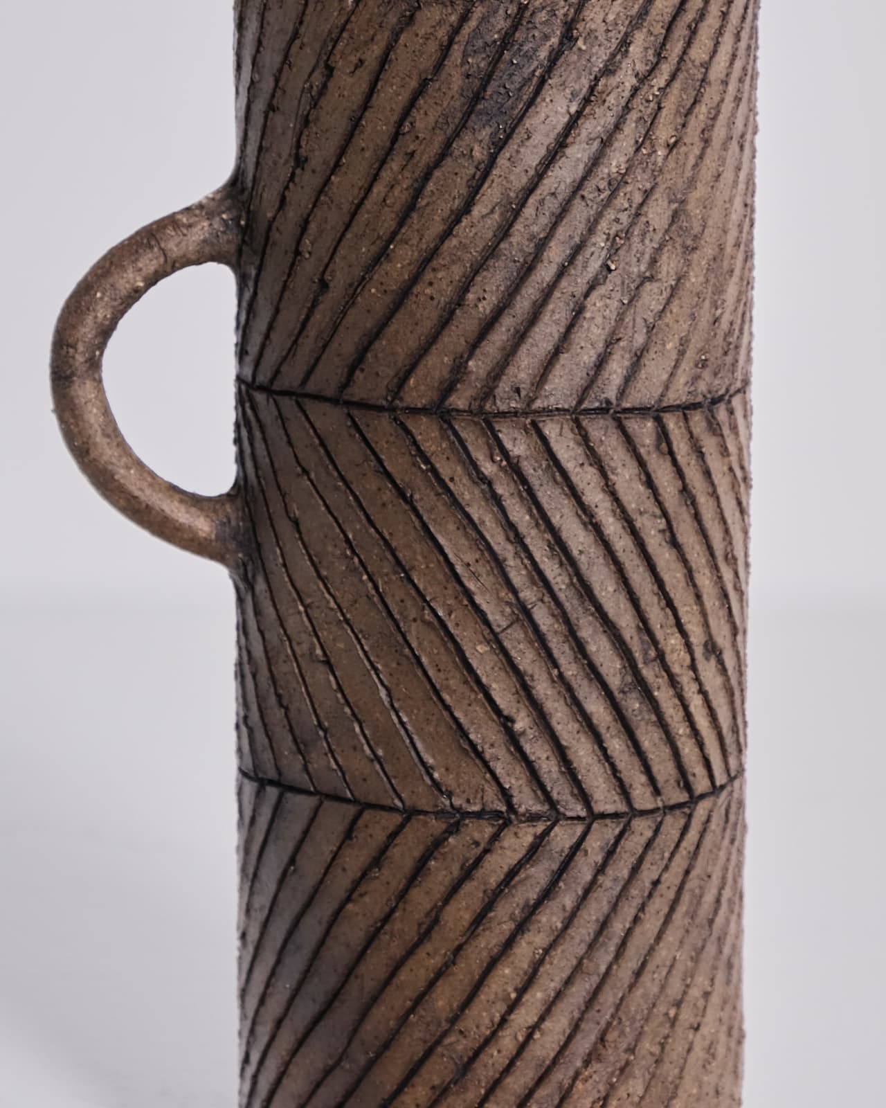 Jane Kite, Tall Jug (dark chevron)