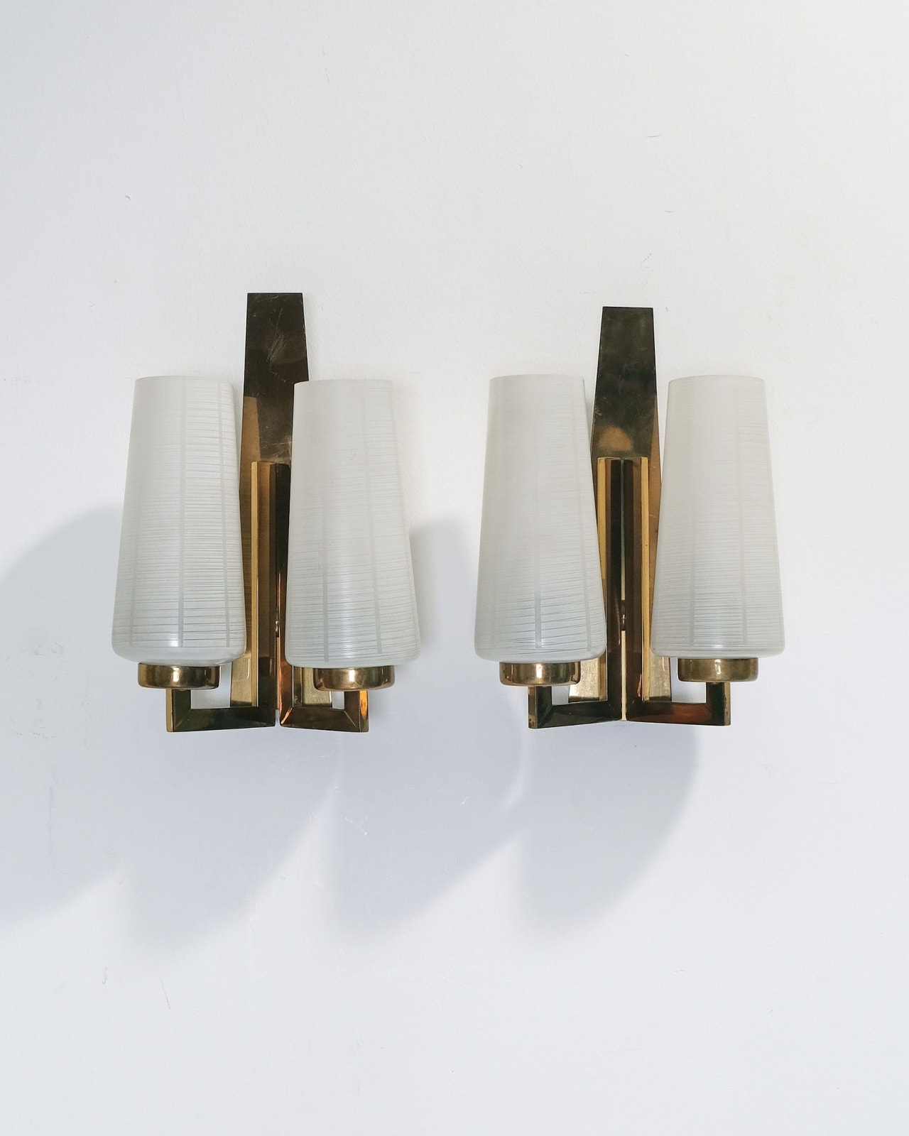 European, Pair of double wall lights