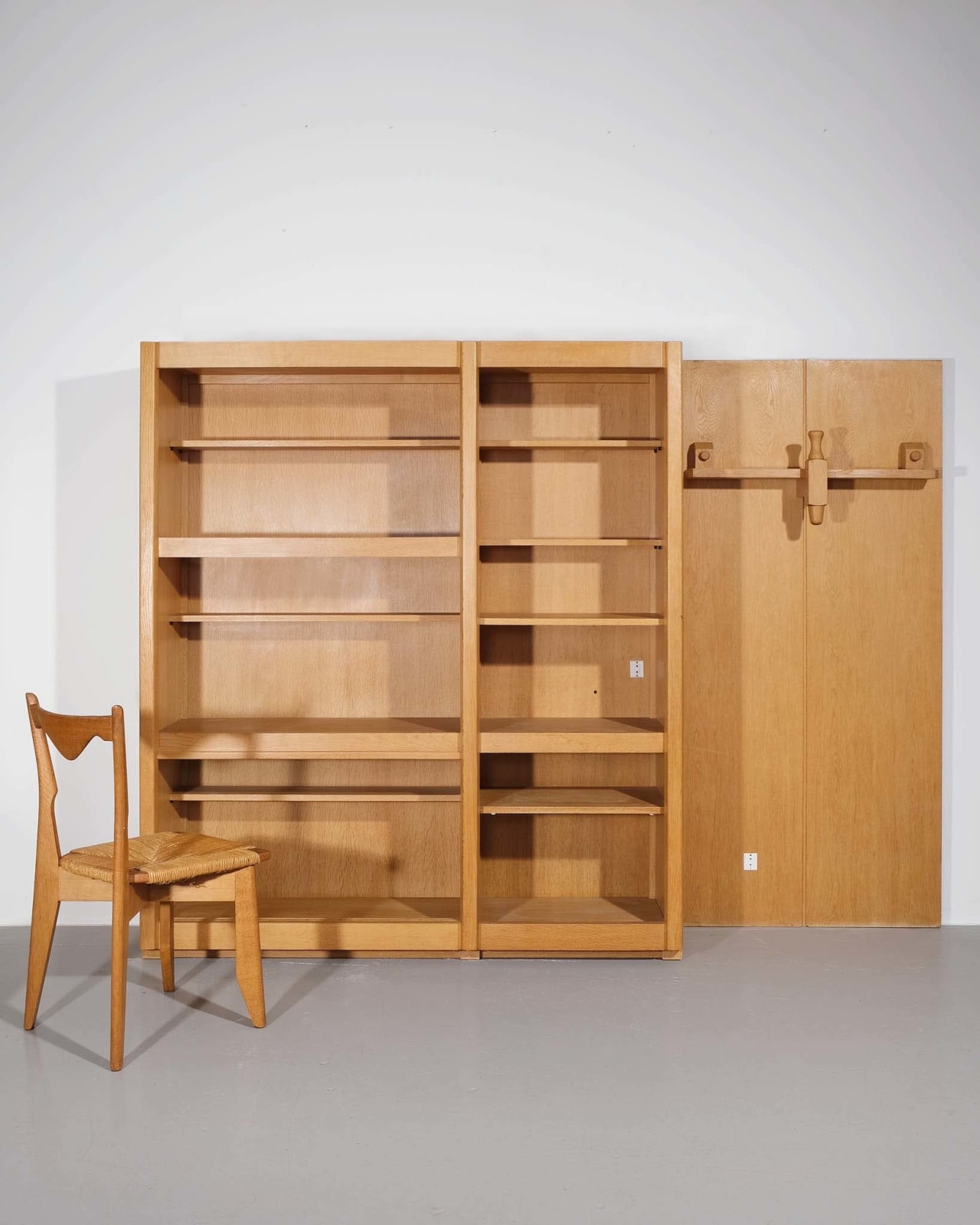 Guillerme et Chambron, 'Gildas' Oak Bookcase