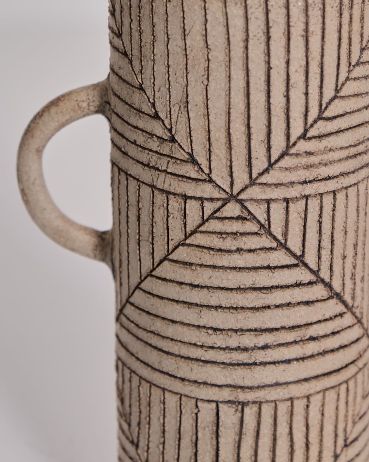 Jane Kite, Tall Jug (light diamonds)