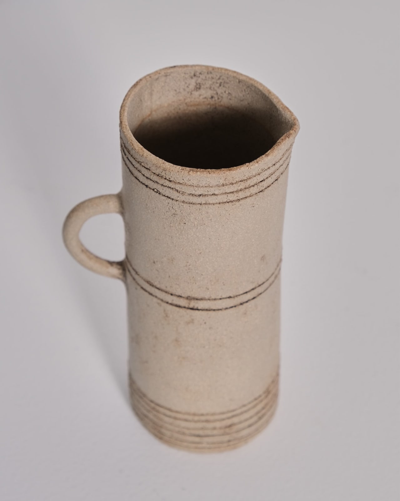 Jane Kite, Tall Jug (light horizontal bands)