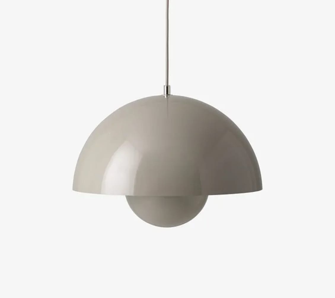 &Tradition, Flowerpot Pendant Light VP2, Grey Beige