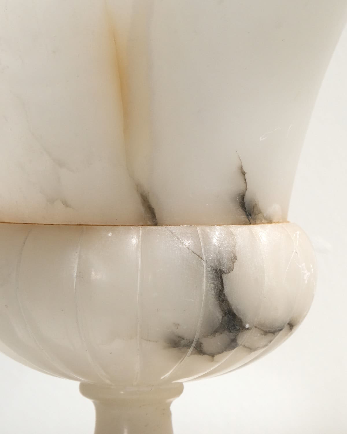 French, Alabaster Uplighter