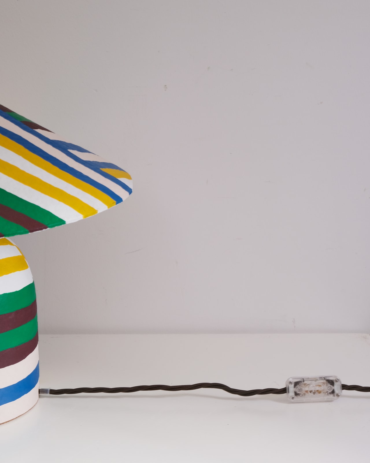 Palefire Studio x 8 Holland Street, Pavilion Table Lamp in Stripes