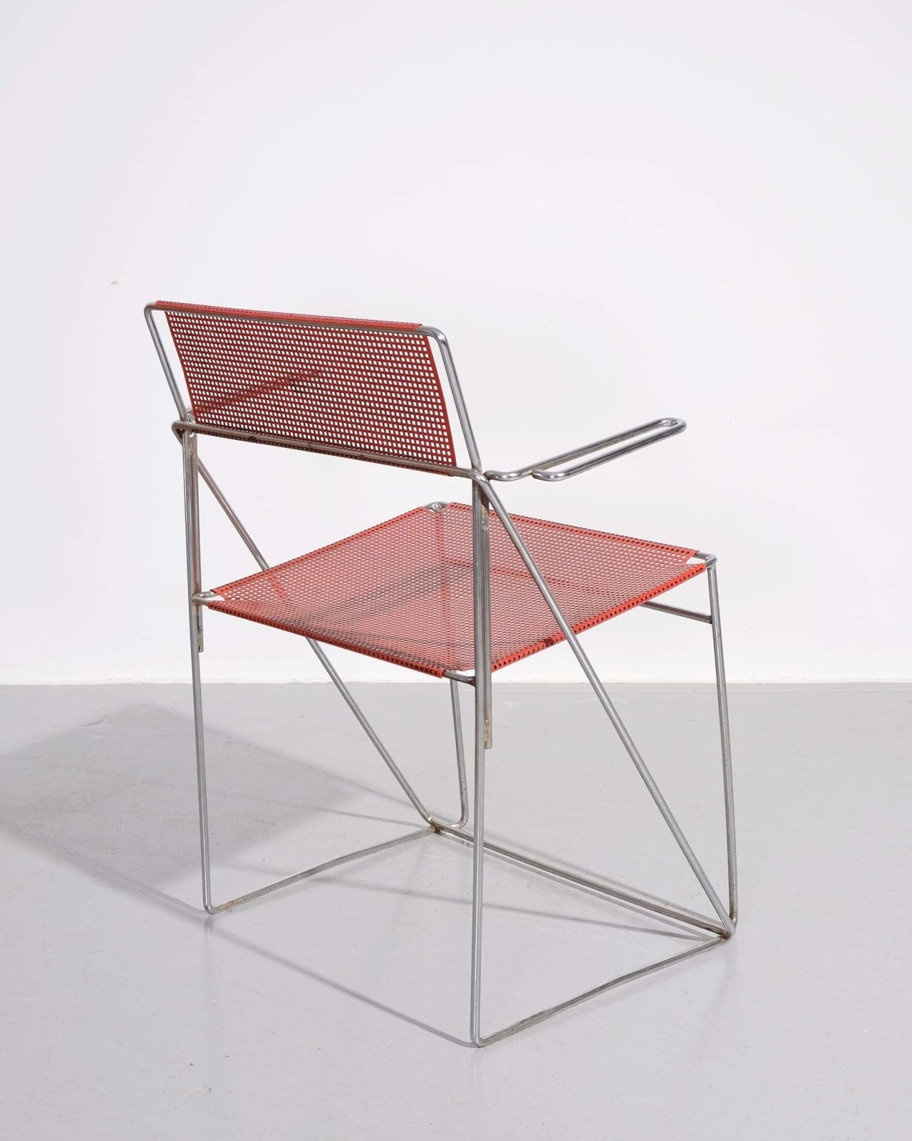 Niels Jørgen Haugesen, Set of 4 Metal Dining Chairs