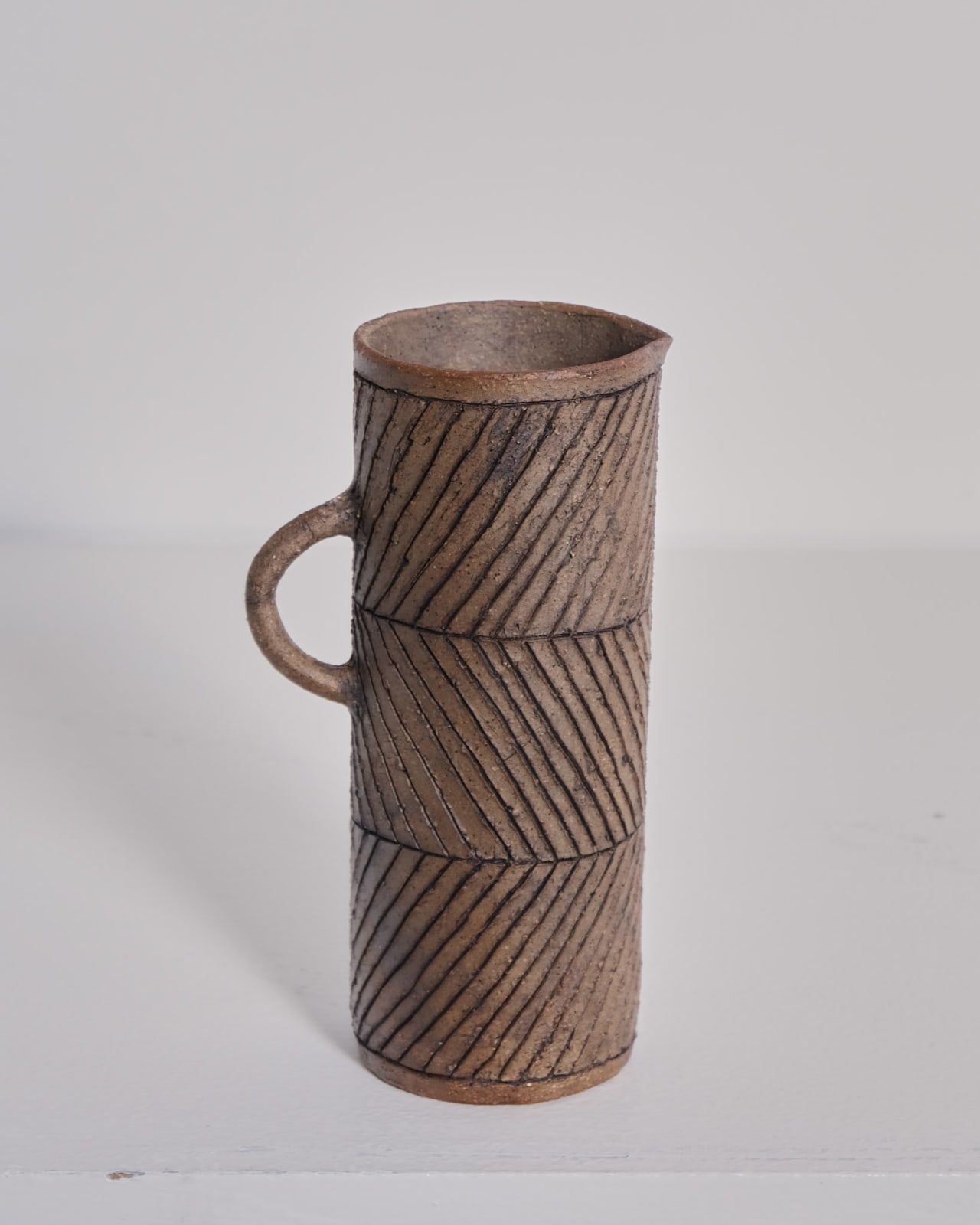 Jane Kite, Tall Jug (dark chevron)
