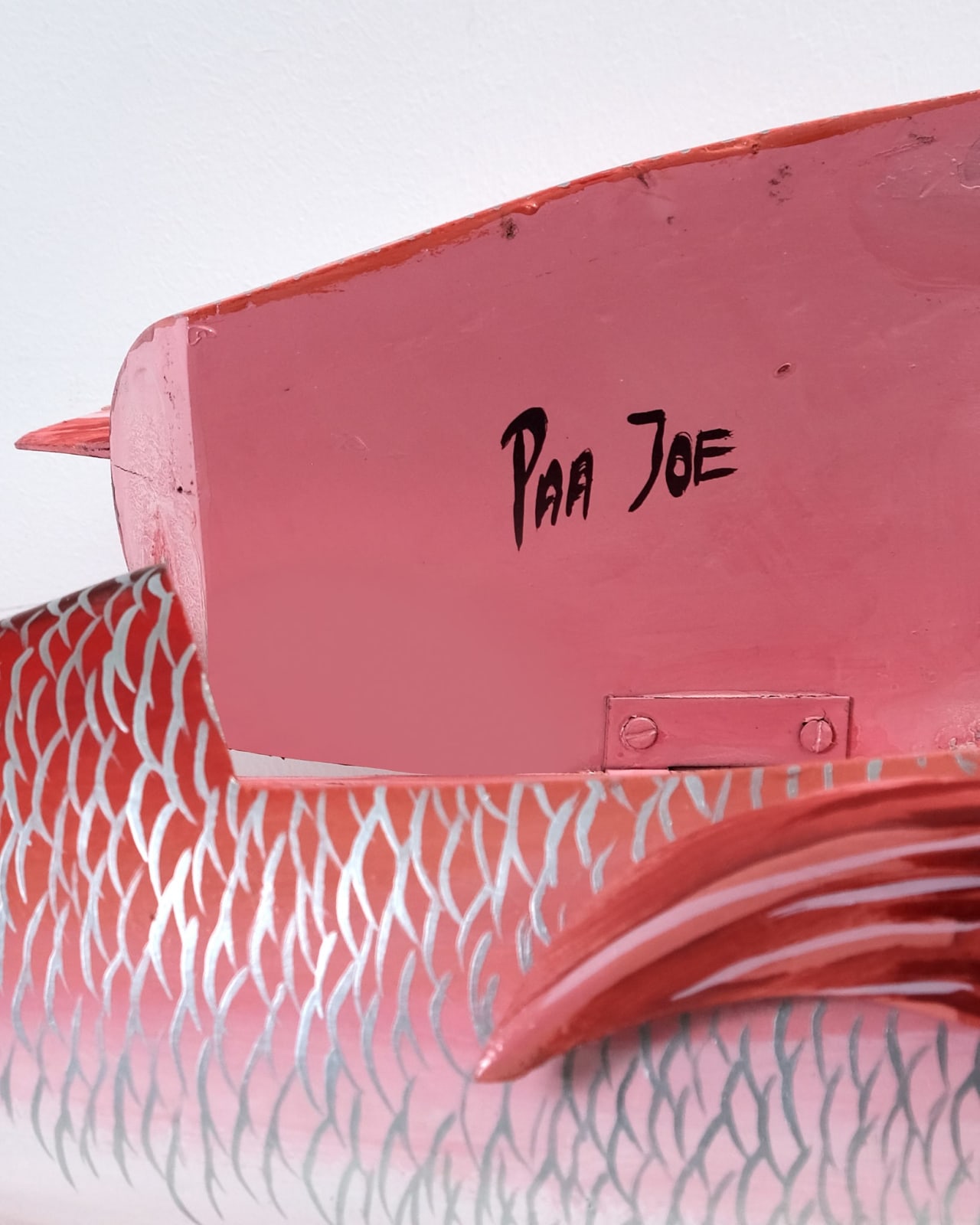 Paa Joe, Red Fish Mini Sculpture