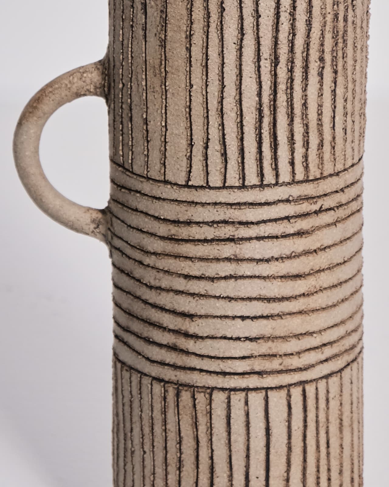 Jane Kite, Tall Jug (light criss cross)