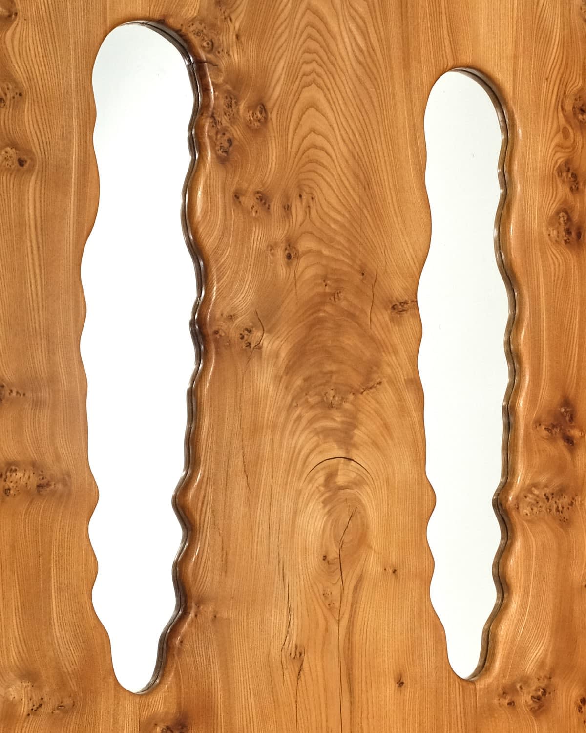 European, Settle Storage Bench with Mirrors, Shelves and Coat Hooks