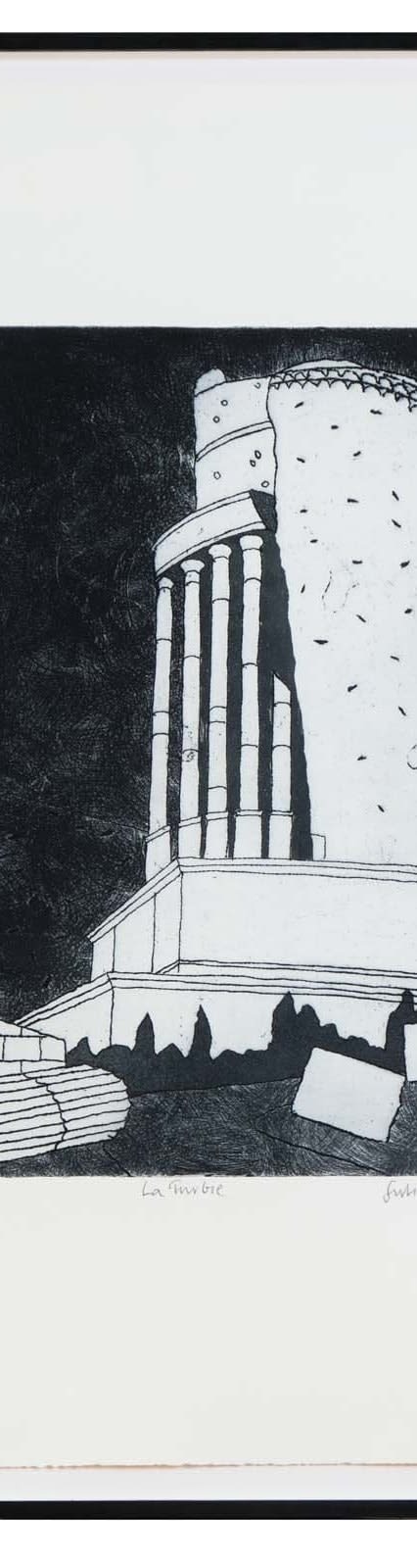絵画 Julian Trevelyan Aigues Mortes Julian Trevelyan RA, Aigues Mortes – Original 1975 etching