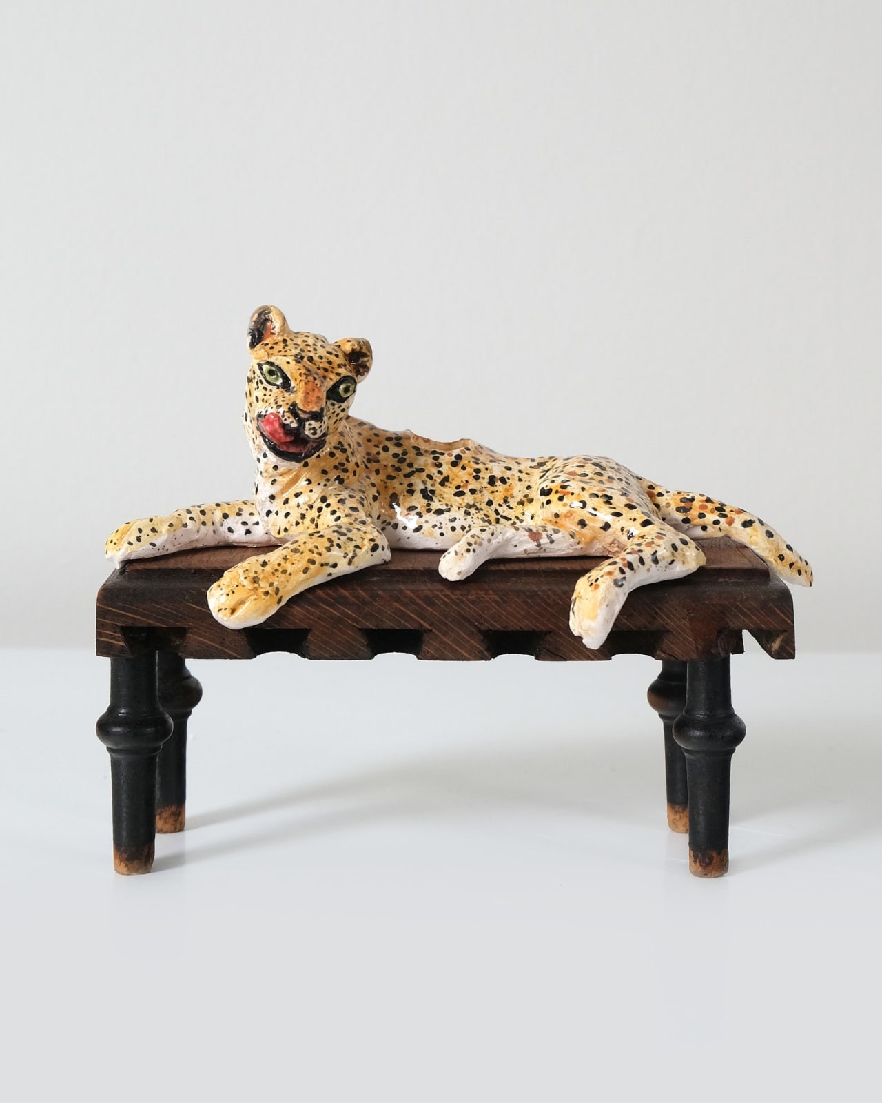 Amata Benedict, Little Leopard Lounging Candlestick