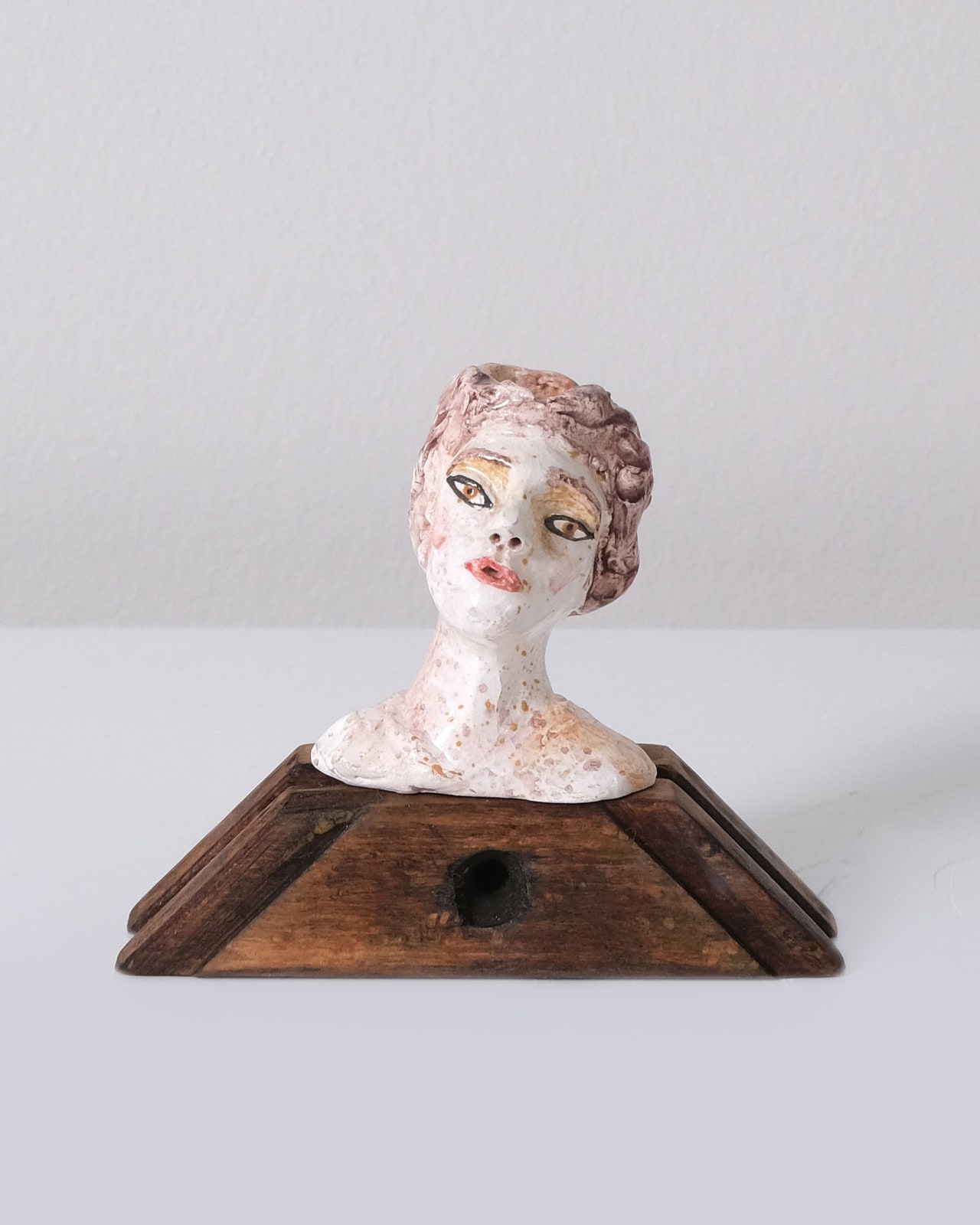 Amata Benedict, Miniature Head Candlestick II