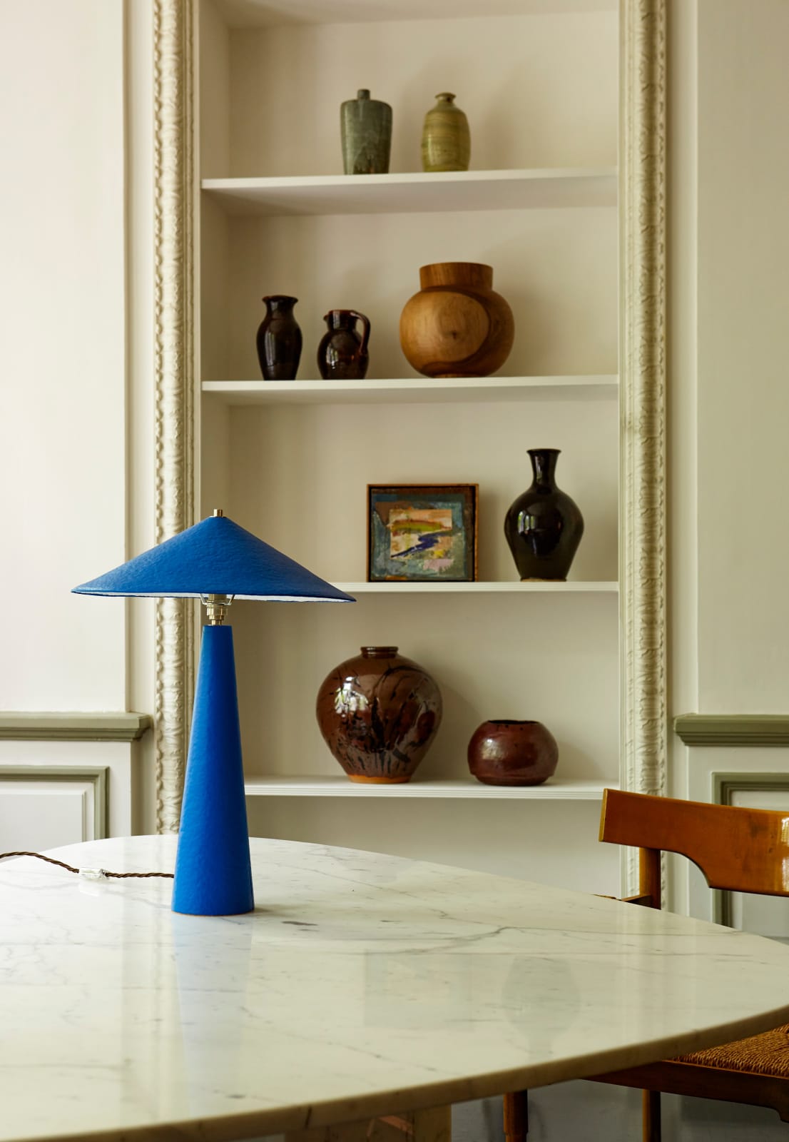 Palefire Studio x 8 Holland Street, Parasol Table Lamp in Blue