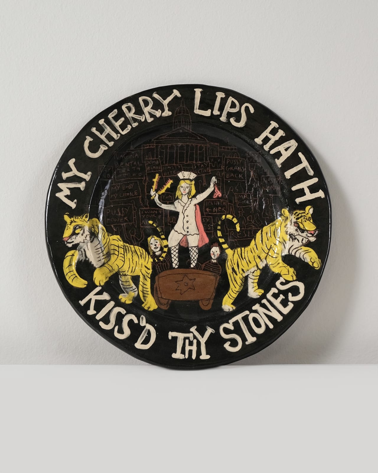 Amata Benedict, 'Cherry Lips' Plate