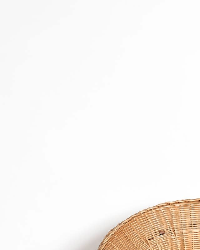 20th Century European, Wicker basket chair