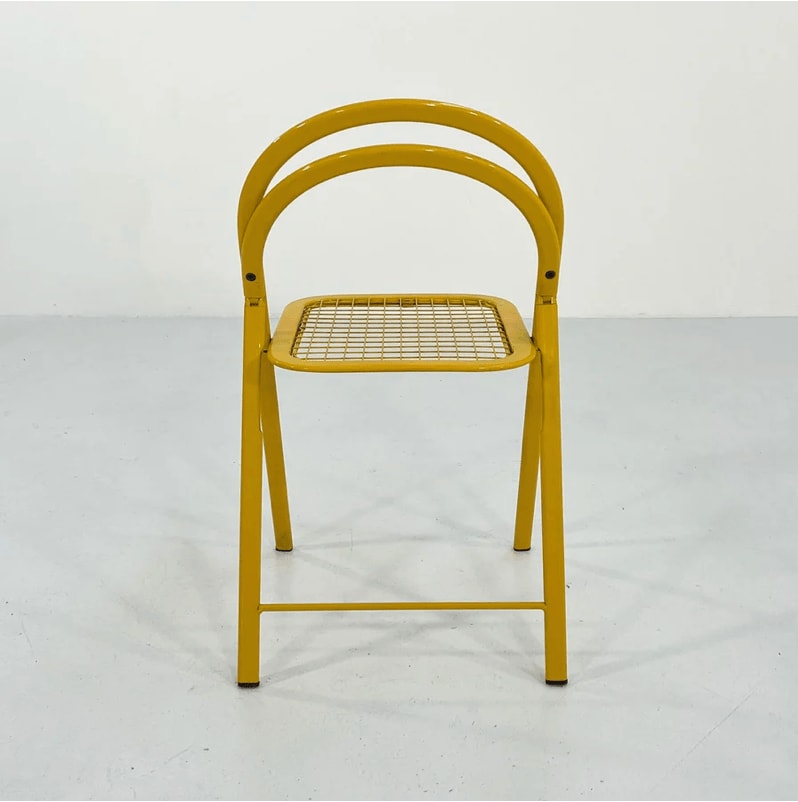 Italian, Yellow Folding Chair