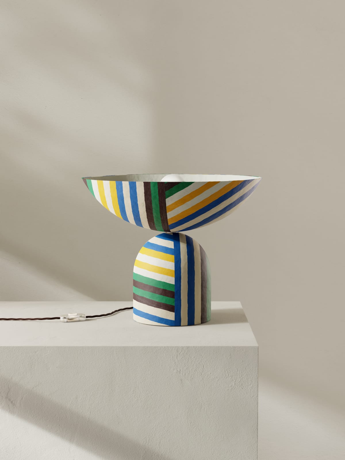 Palefire Studio x 8 Holland Street, Satellite Uplighter in Stripes