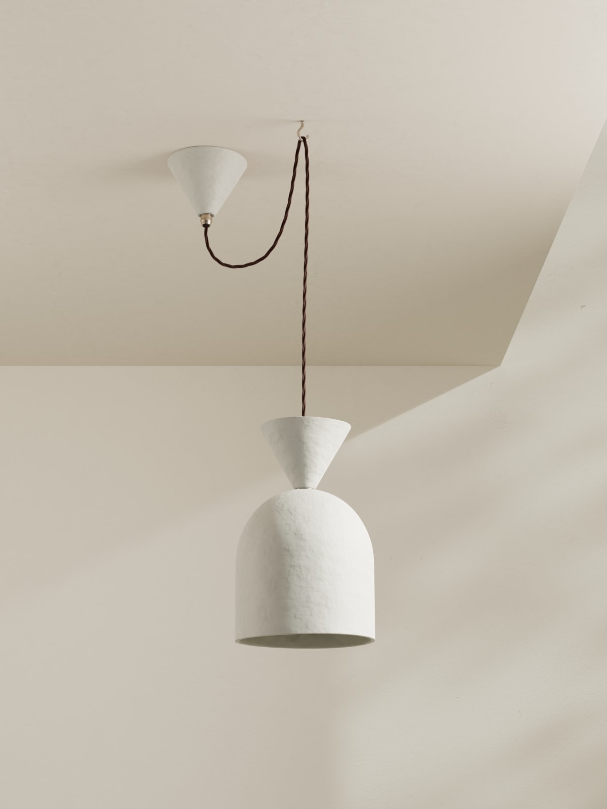 Palefire Studio x 8 Holland Street, Bell Pendant Light in White