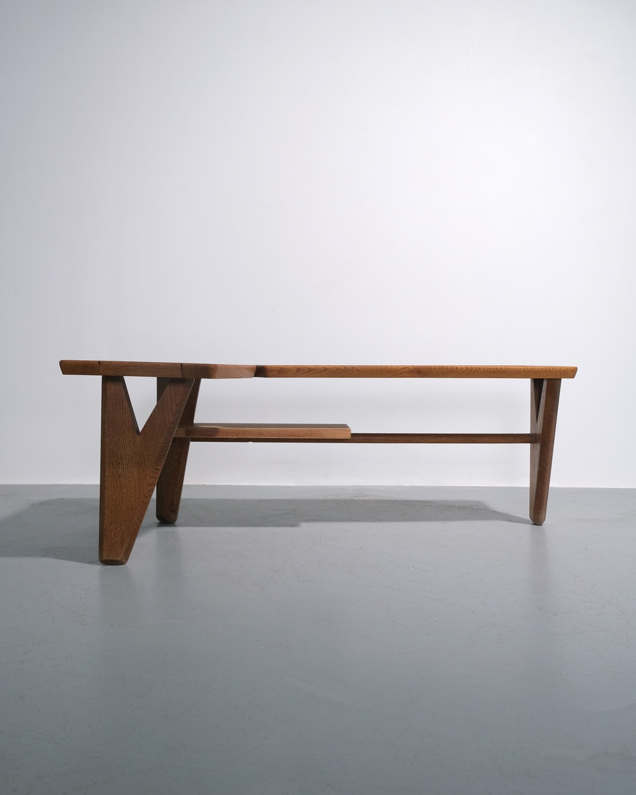 Guillerme et Chambron, 'Boomerang' Coffee Table With Ceramic Tiles