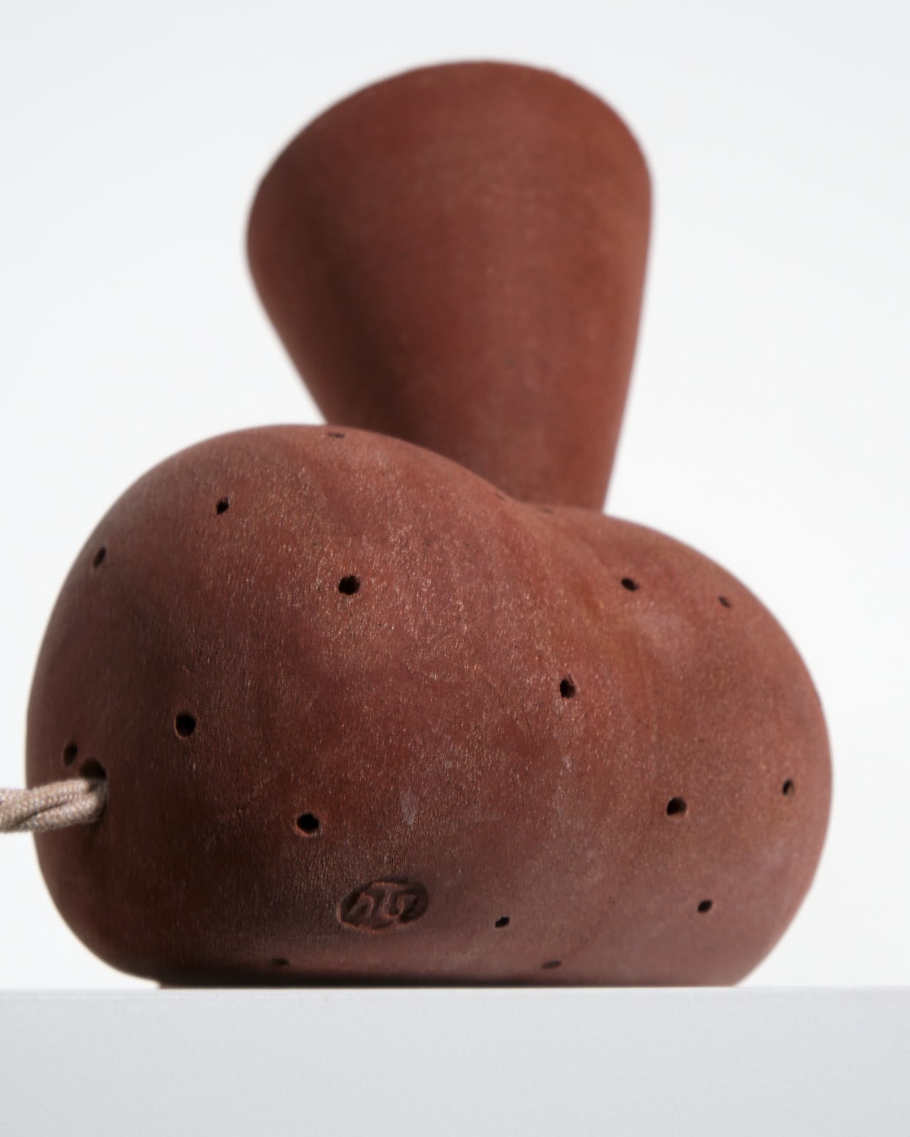 Nicola Tassie, Small Red Table Lamp with Wedge