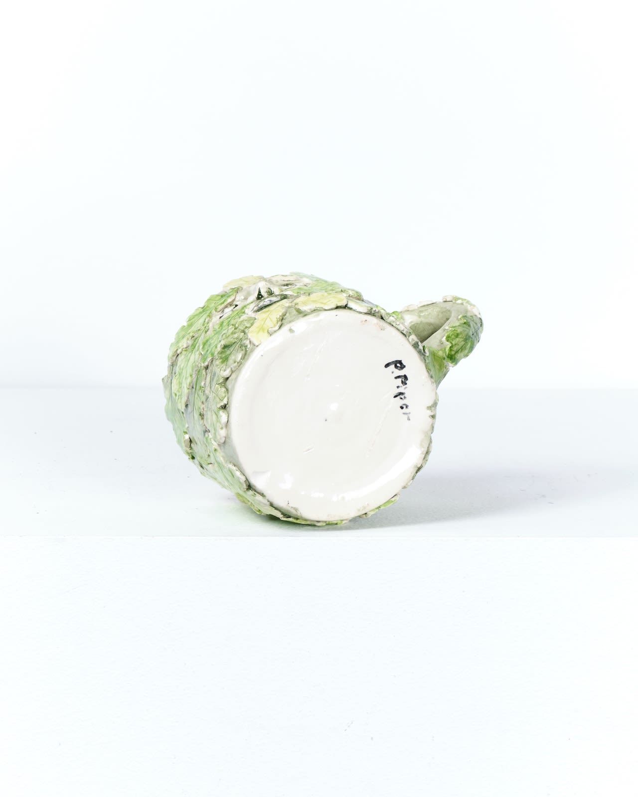 Prue Piper, Green man vessel with handle