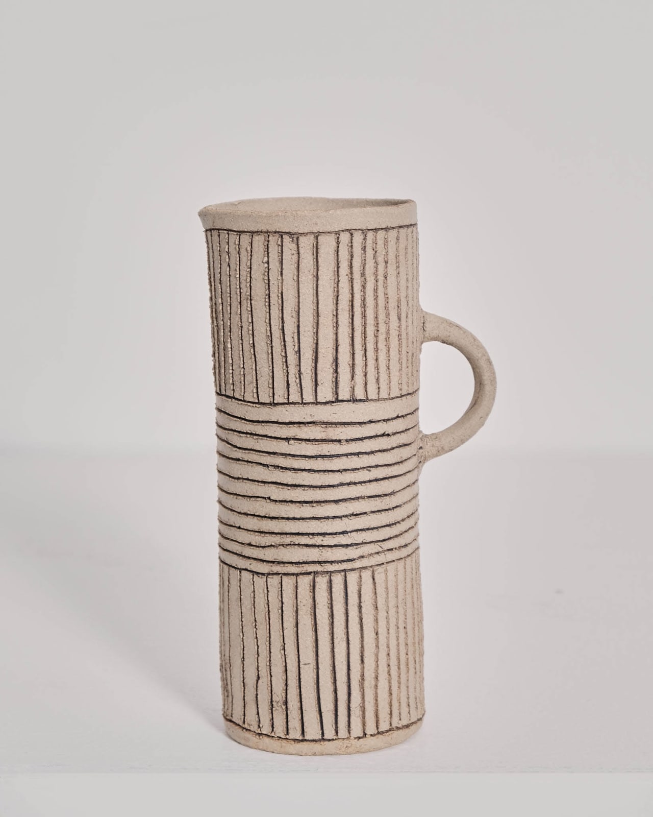 Jane Kite, Tall Jug (light criss cross)