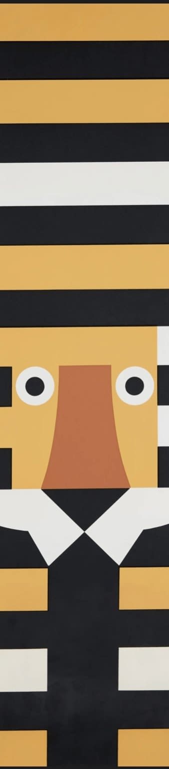 Tom Eckersley, 'Striped Tiger' Poster, 1983