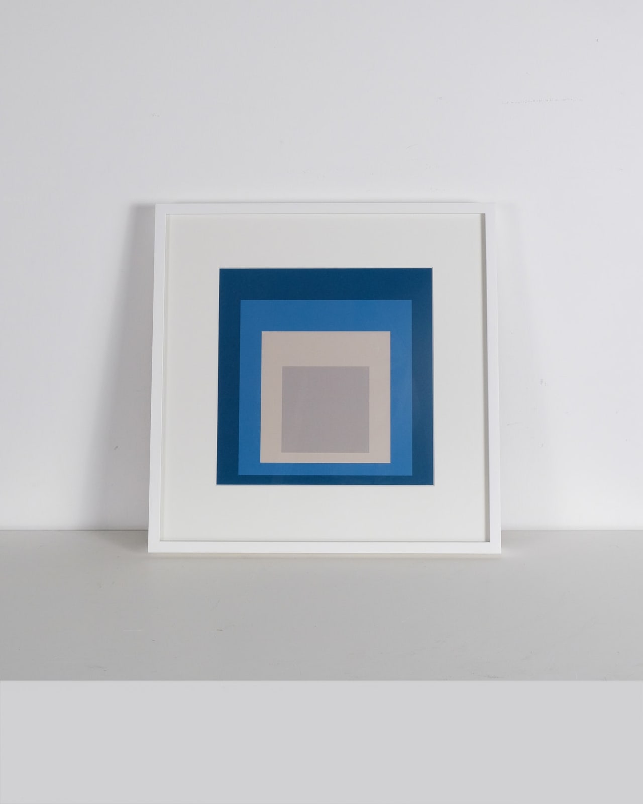 After Josef Albers, Homage to the Square - Blue