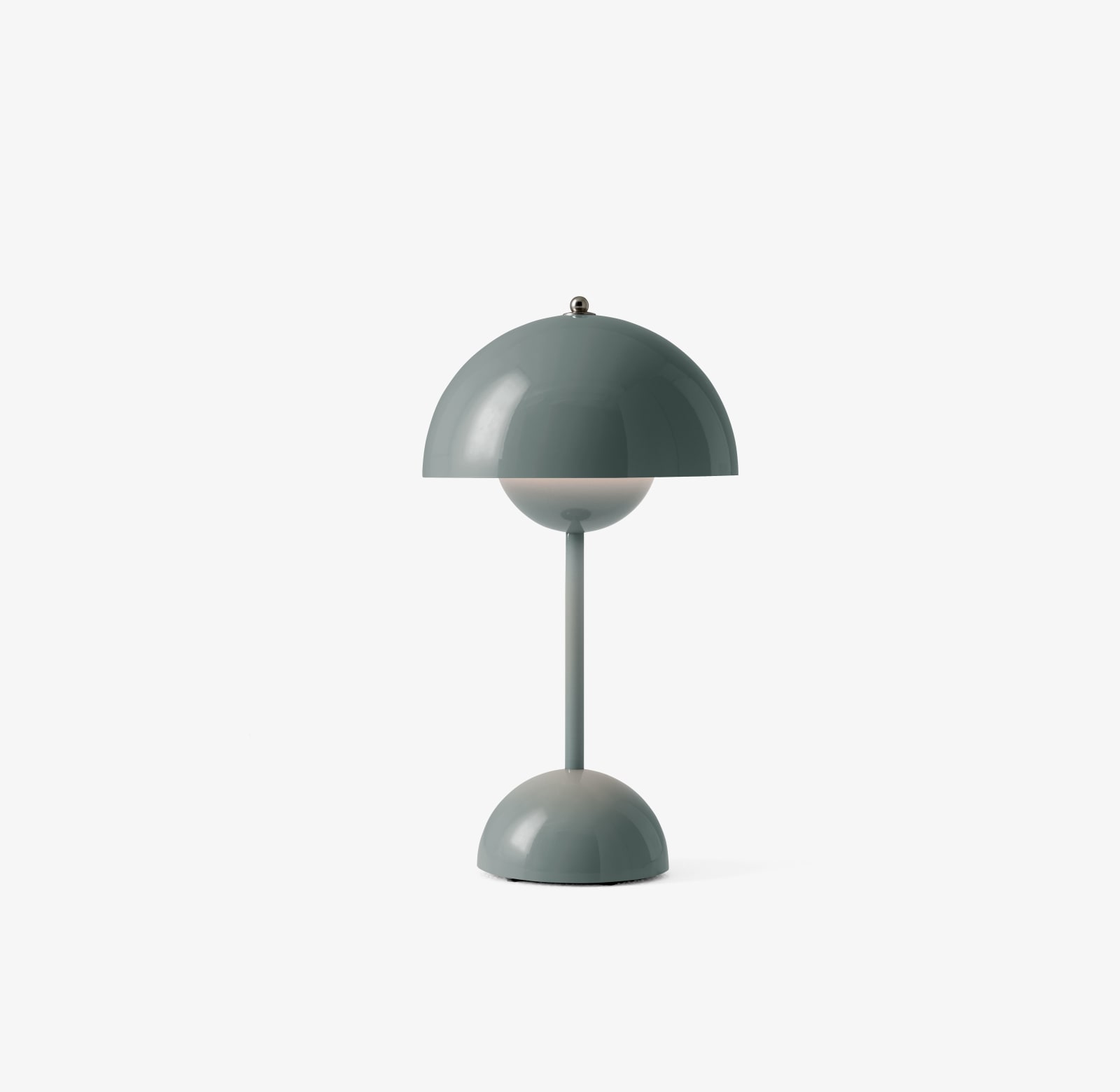 &Tradition, Verner Panton, Flowerpot Portable Lamp VP9 in Stone Blue