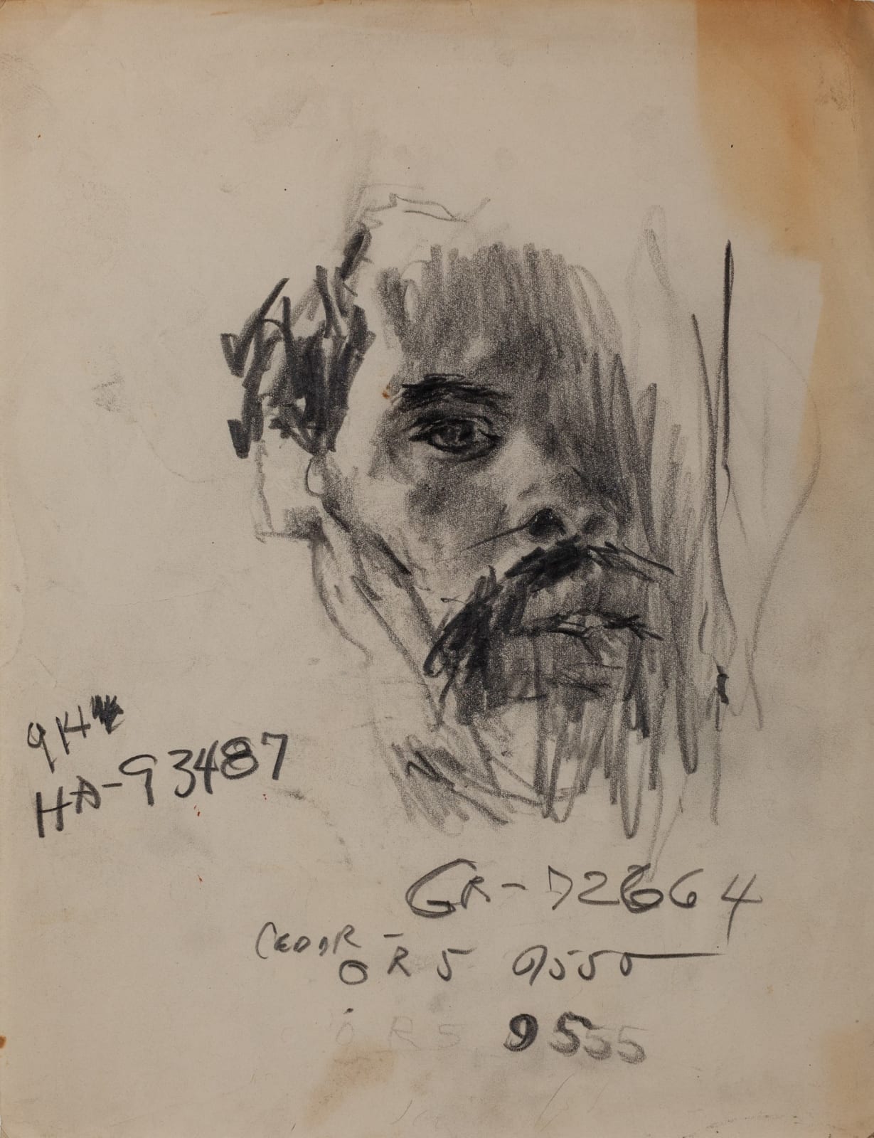 Ed Bereal, Untitled (Self Portrait) EB-032, 1958-1965