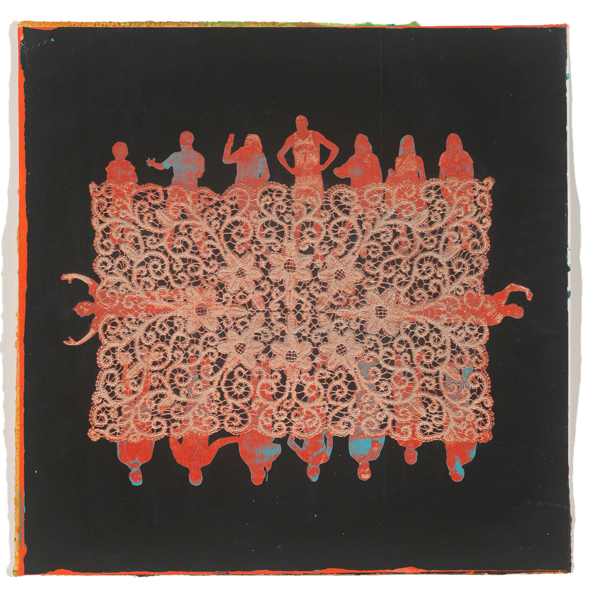 Mark R. Smith, Stress Formations: Floral Table Grid, 2023