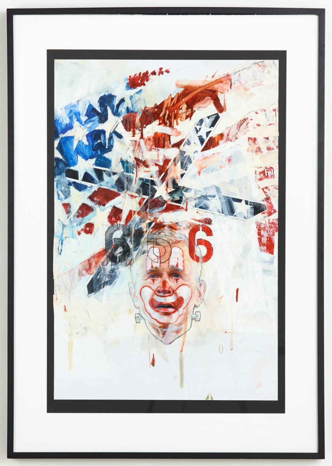 Ed Bereal, America's Self Portrait: Three Schmucks & We're Out, 2003