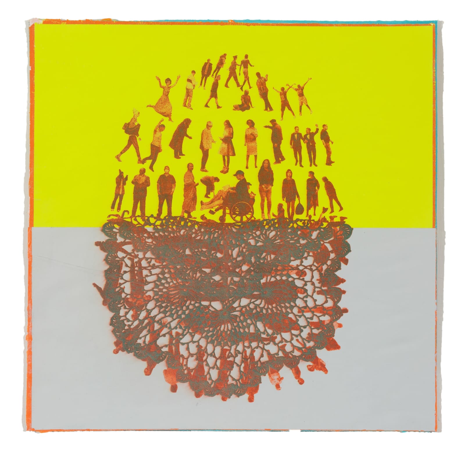 Mark R. Smith, Stress Formations: Six Point Star, Folded, 2023